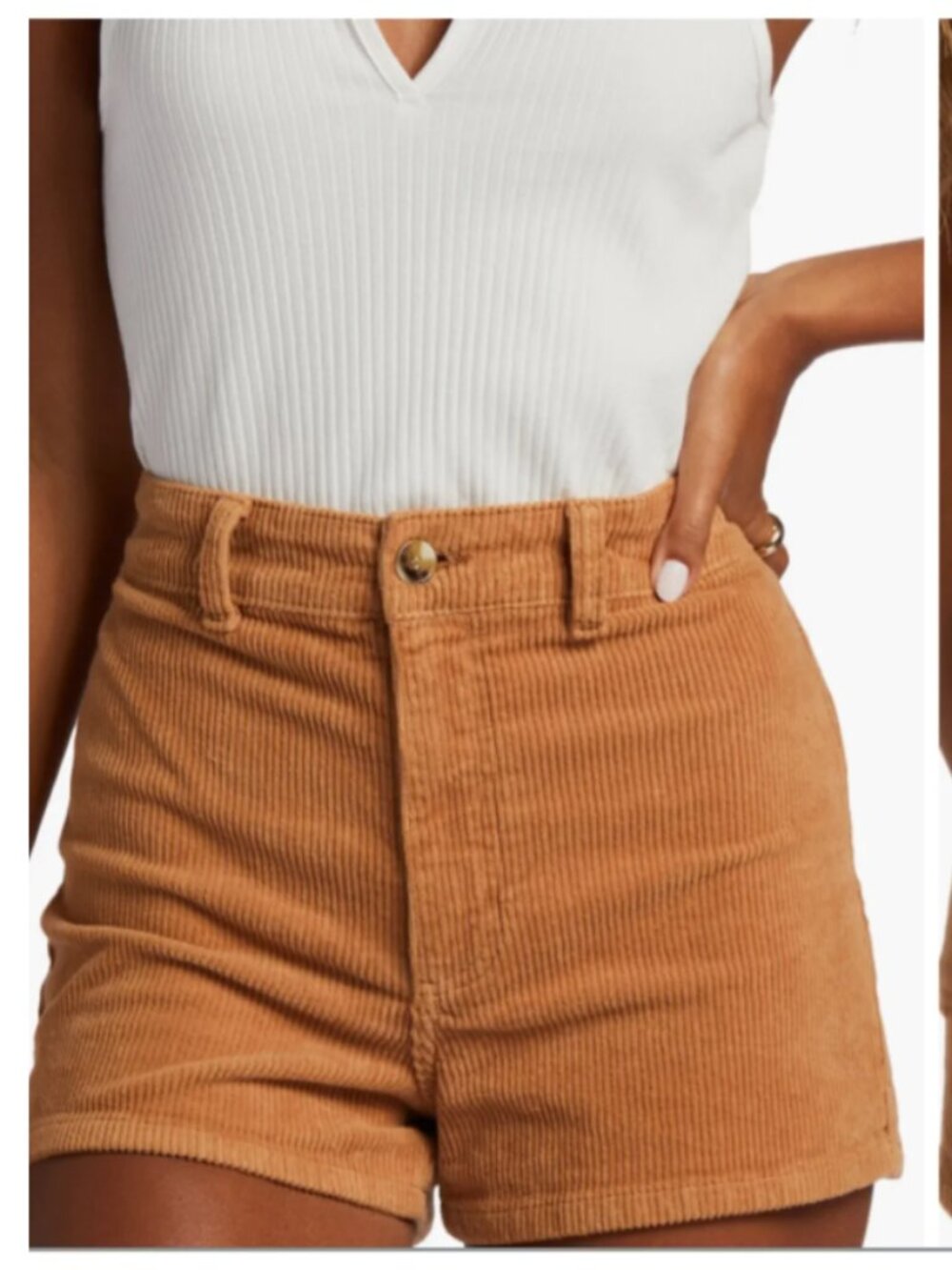 Billabong Free Fall Cord Women's Walk Shorts - Tan